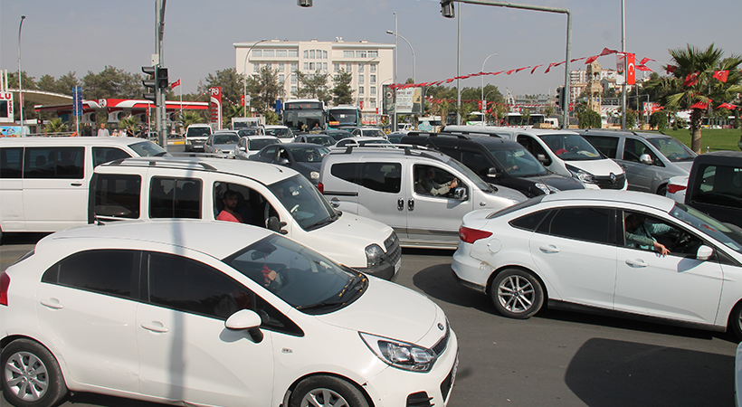 Şanlıurfa’da trafiğe kayıtlı araç sayısı belli oldu;