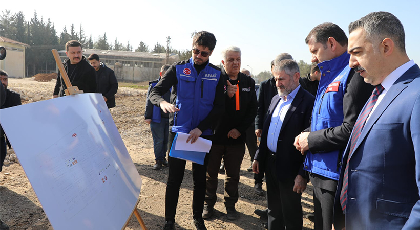 Şanlıurfa’da depremzedeler için konteyner kent yapılıyor