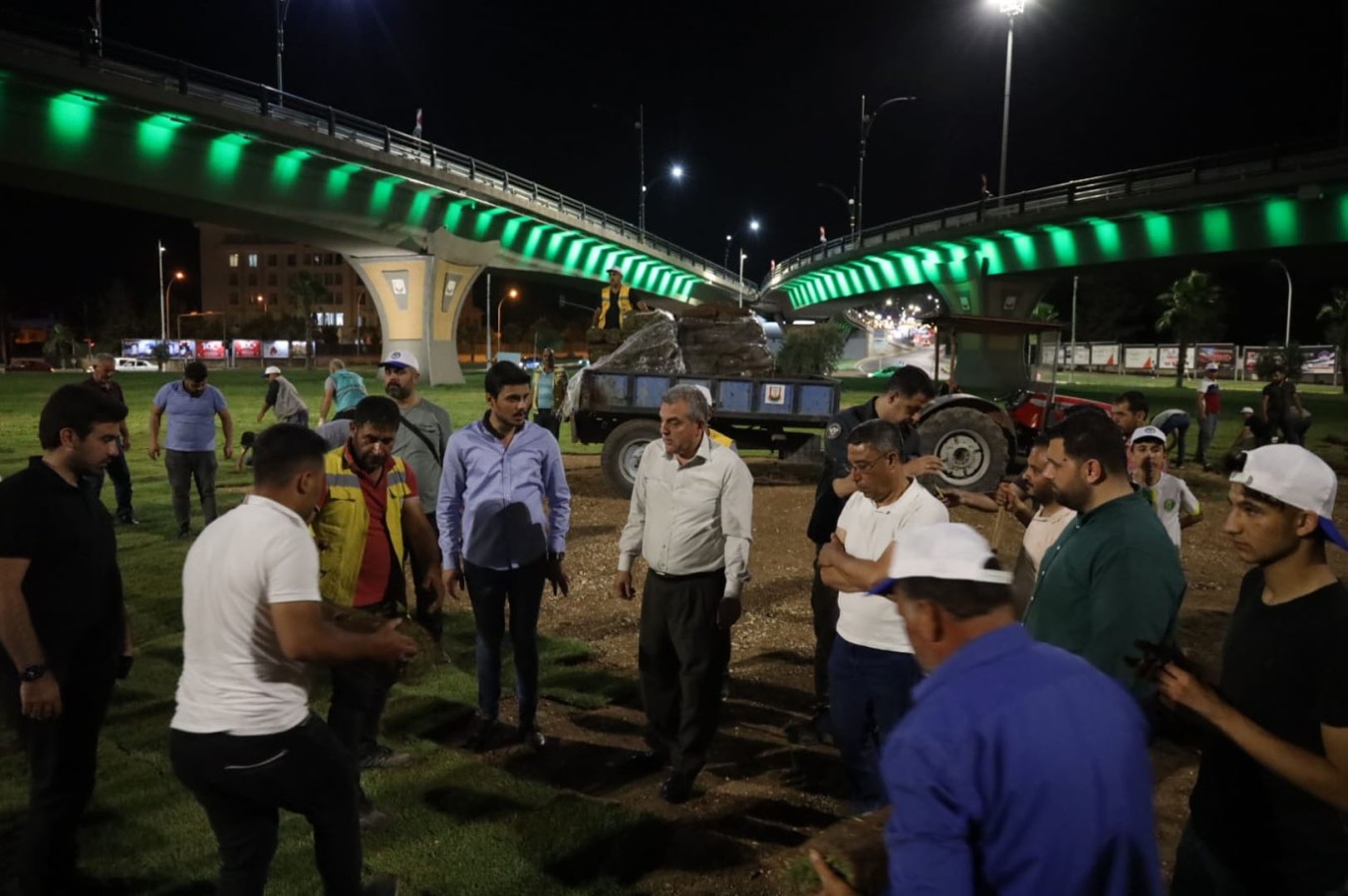 Başkan Beyazgül Abide Kavşağındaki çalışmaları yerinde inceledi