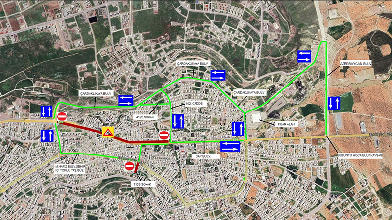 Balıkayağı Köprülü Kavşak çalışması nedeniyle yol kapanacak