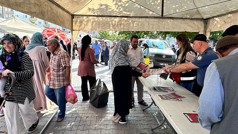 Halfeti'de silah atılmasına karşı bilgilendirme çalışması