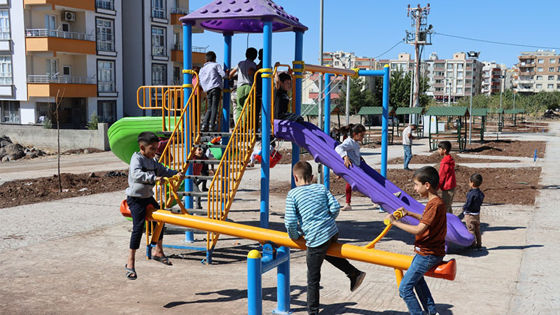 Siverek’in 3 farklı noktasında park çalışması