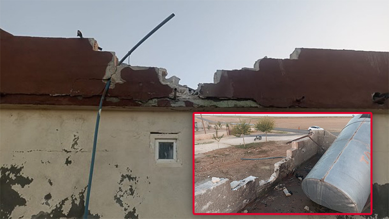 Akçakale'ye havan mermisi düştü