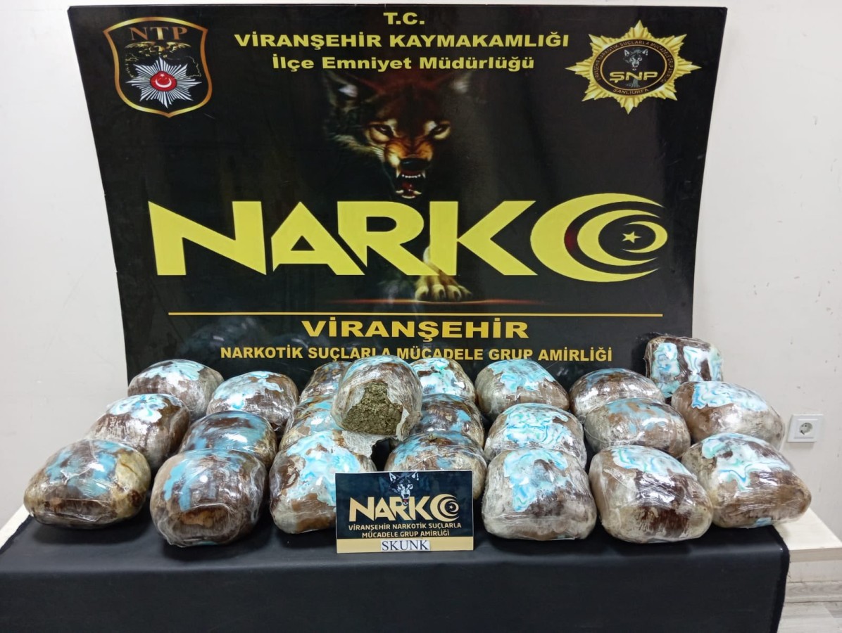Viranşehir'de uyuşturucu operasyonu;