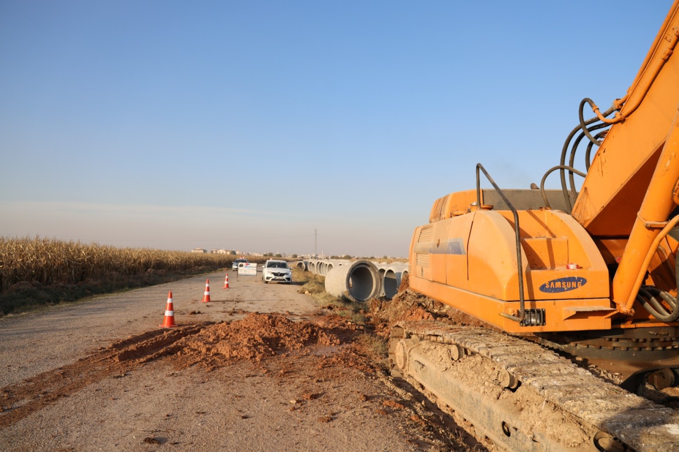 Başkan Beyazgül, Suruç’ta alt yapı çalışmalarını inceledi