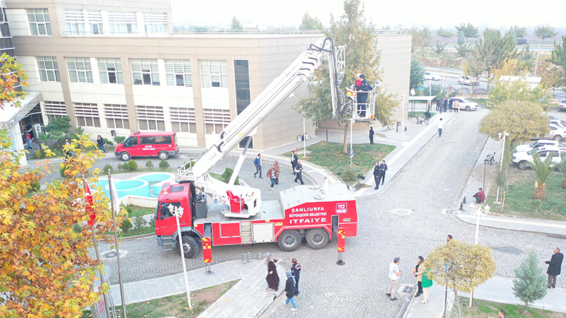 Şanlıurfa’da hastanede yangın tatbikatı!