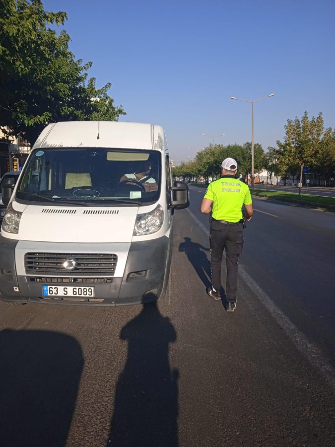 Siverek’te okul çevresi ve servisler denetlendi