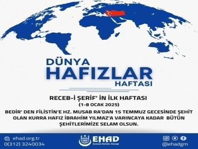 EHAD; “Kur’an’ın Muhafızlarıyla Aydınlık Bir Geleceğe”