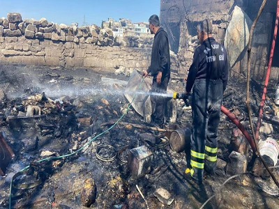 Şanlıurfa’da korkutan yangın! Ev kullanılamaz hale geldi